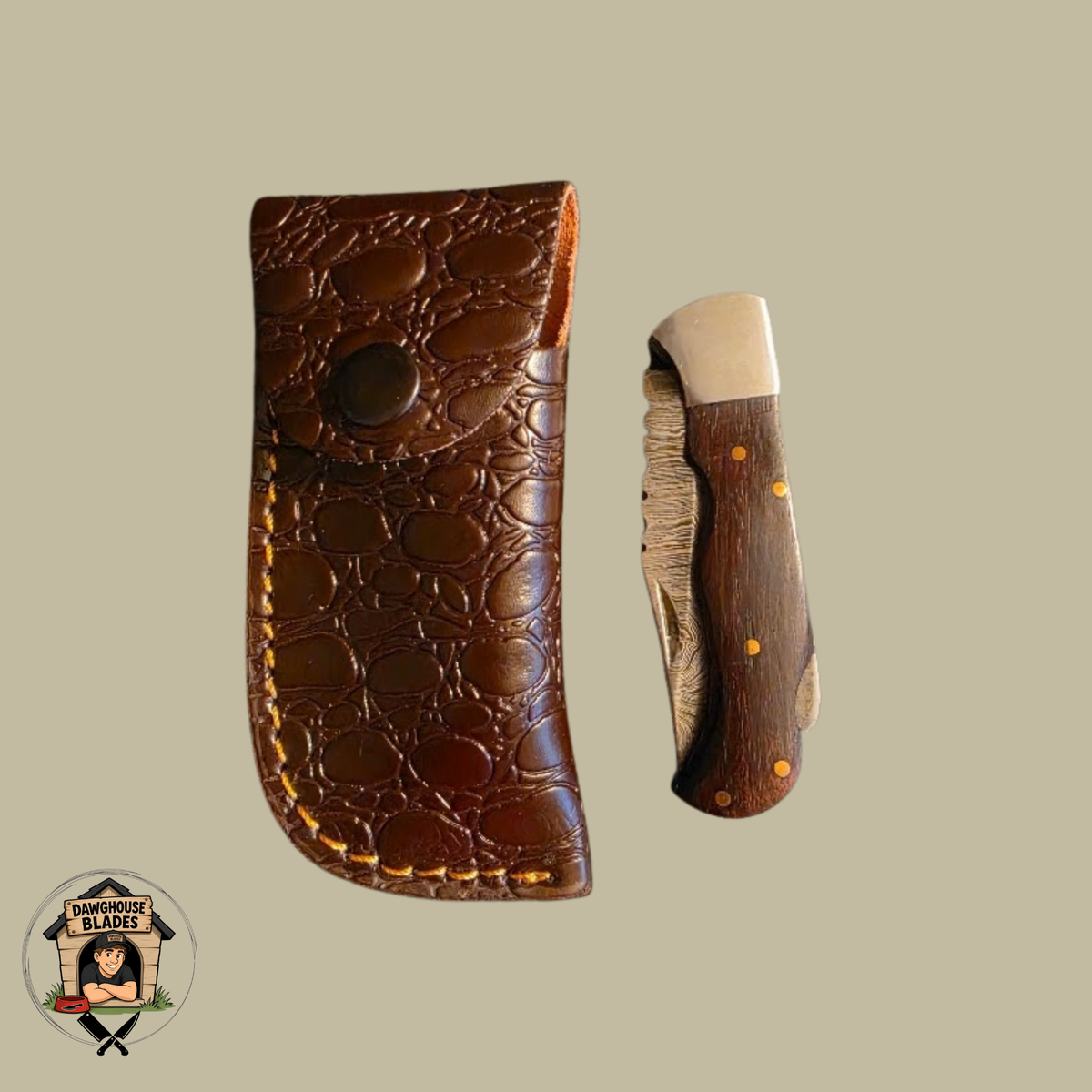 Damascus Steel Folding Knife SKU F20