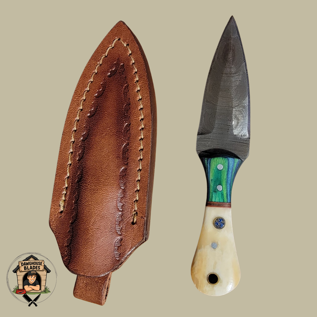 Damascus Steel Double-Edged Dagger SKU D19