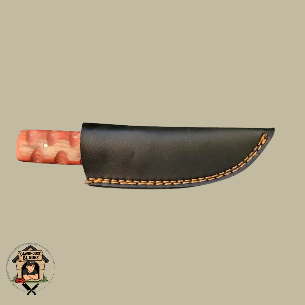 Damascus Steel Tanto Bladed Skinner Knife SKU S5