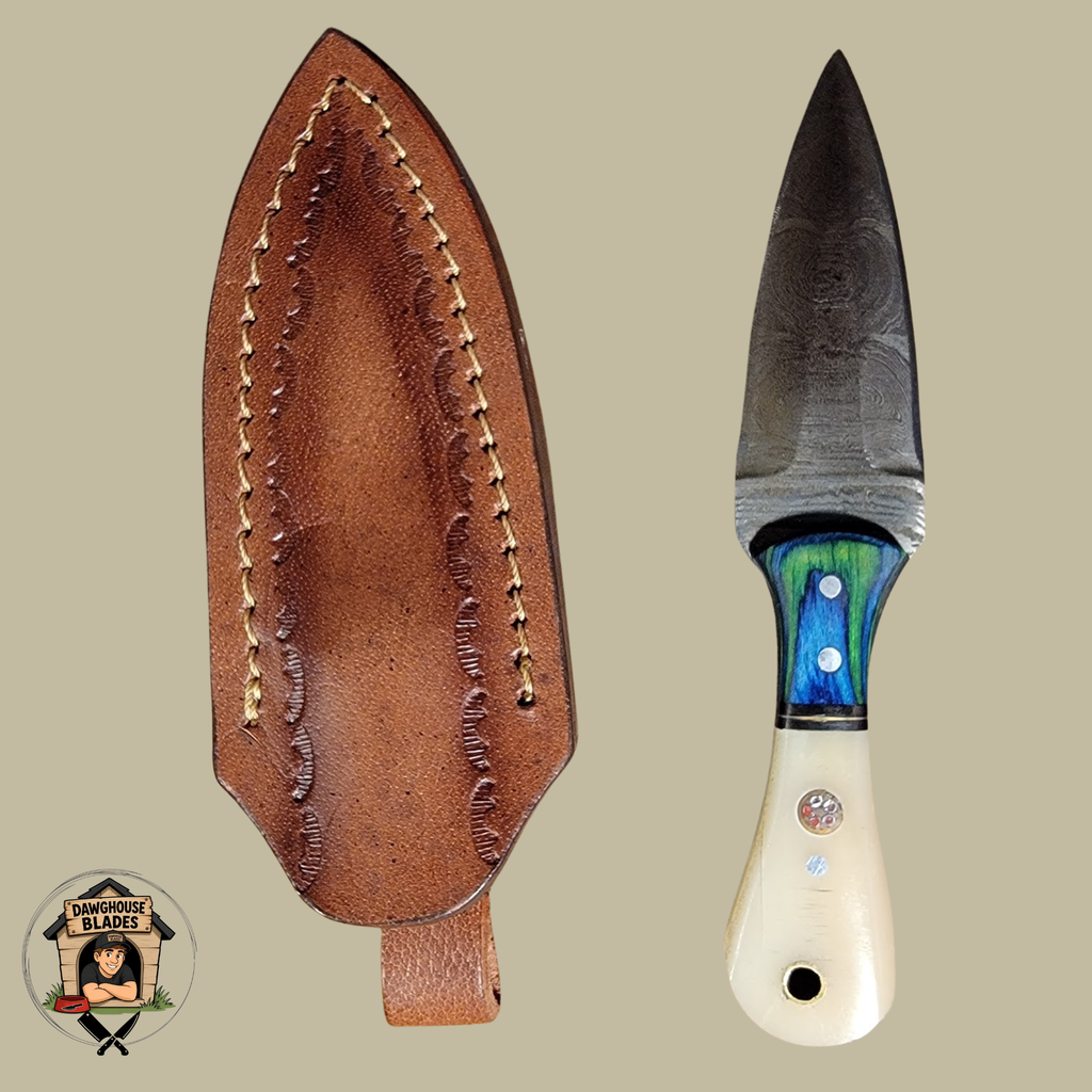 Damascus Steel Double-Edged Dagger SKU D21