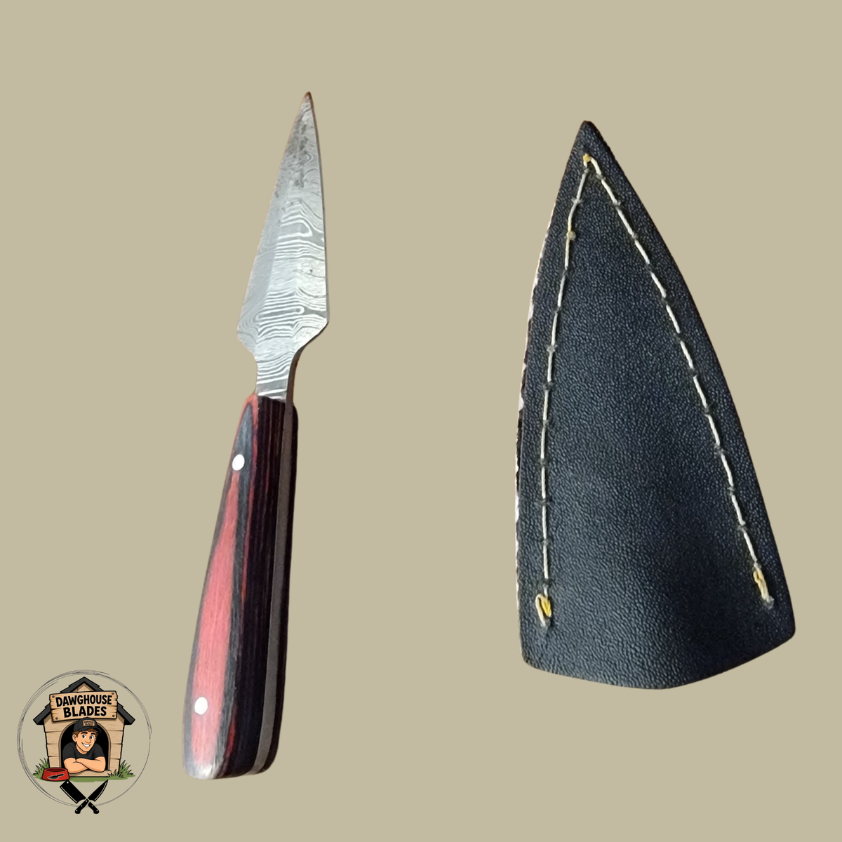 Damascus Steel Double-Edged Dagger SKU D10