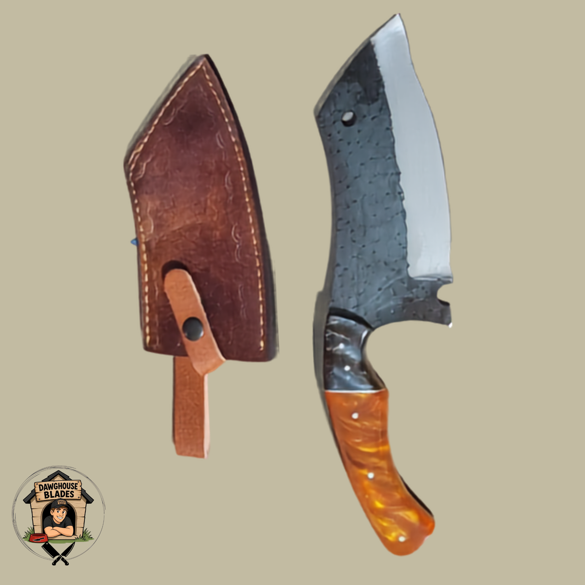 Carbon Steel Hammered Forged Cleaver SKU K19