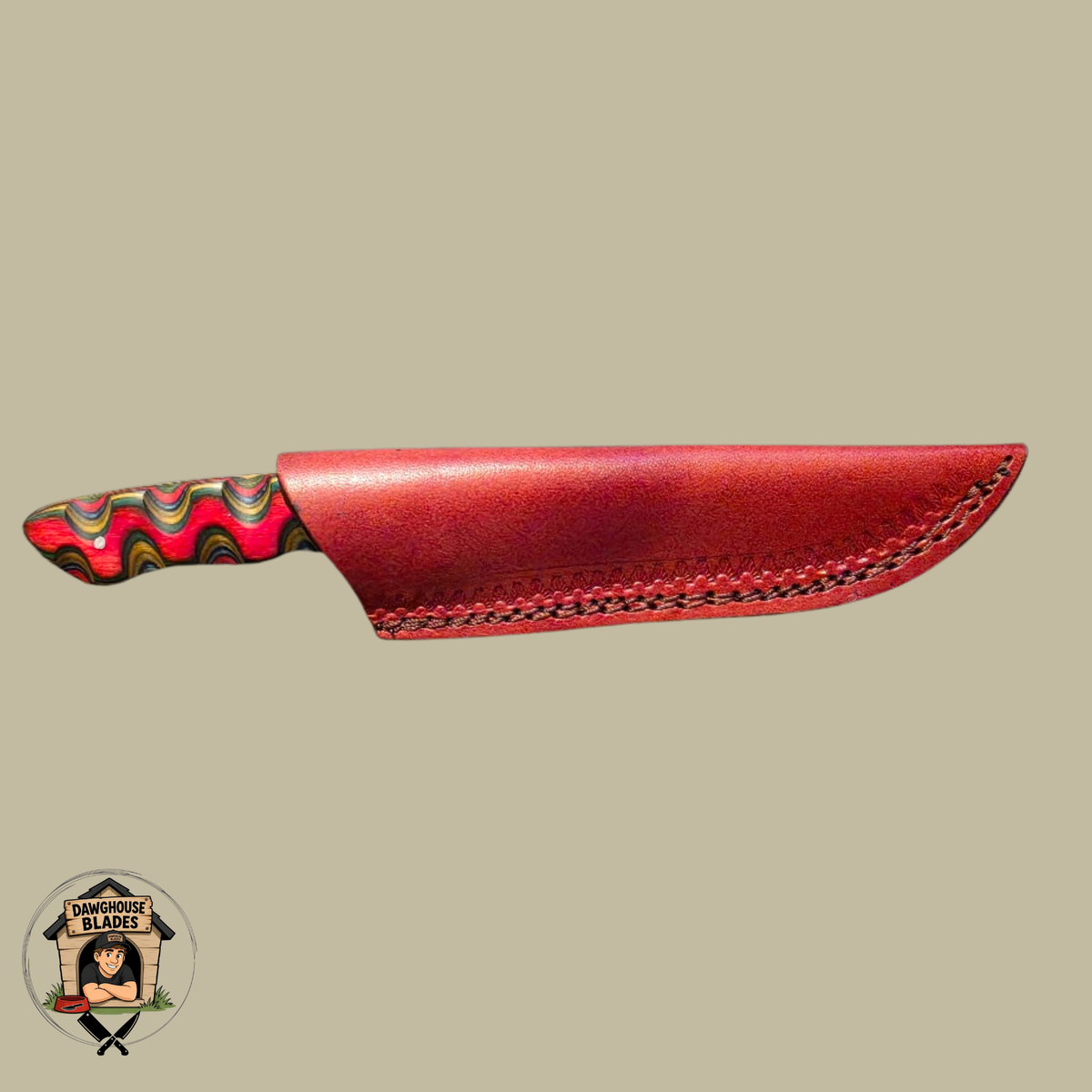 Damascus Steel Fixed Bladed Skinner Knife SKU S2
