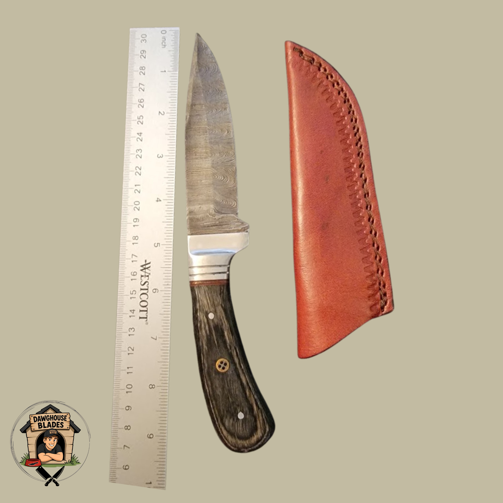 Damascus Steel Fixed Bladed Skinner Knife SKU S30