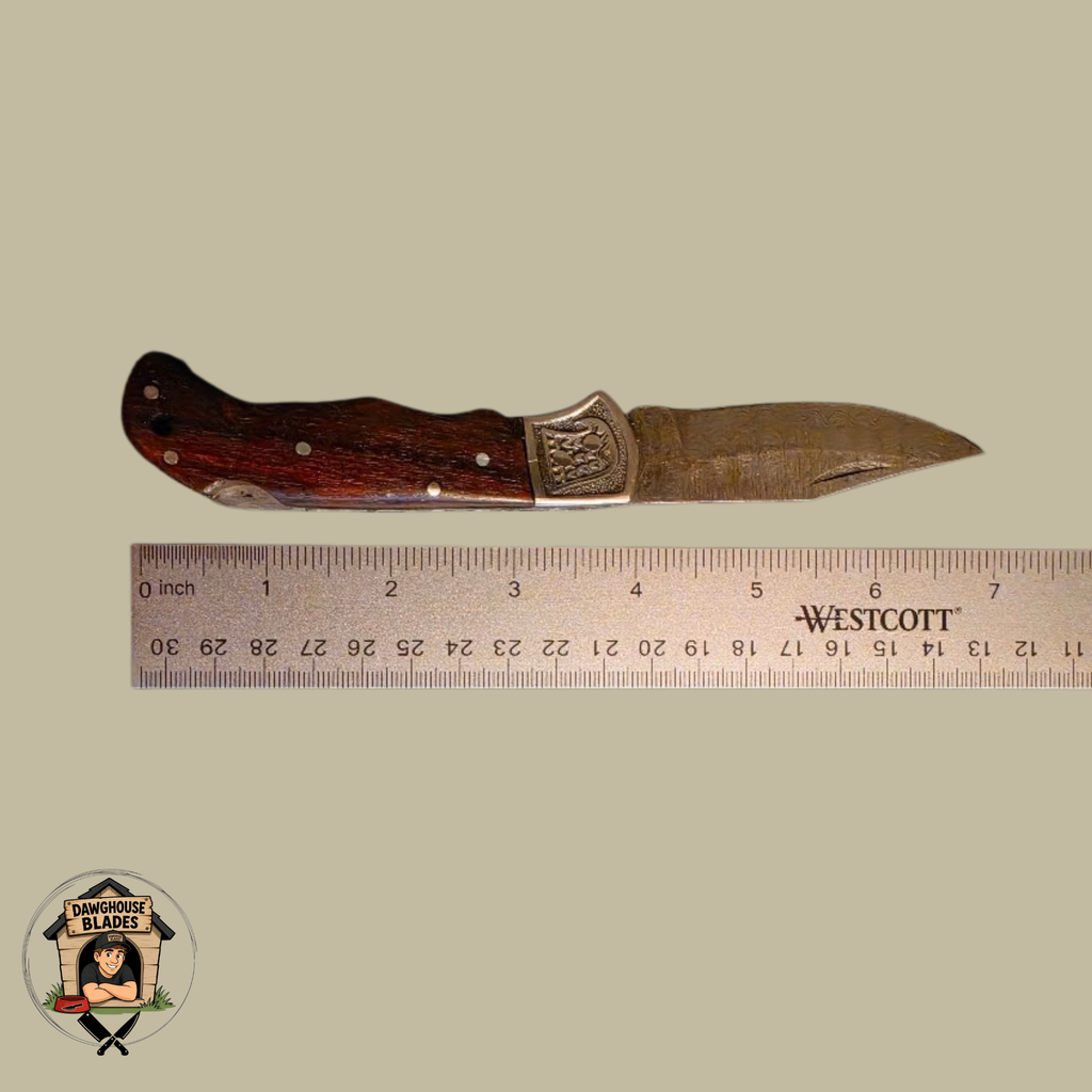 Damascus Steel Folding Knife SKU F23