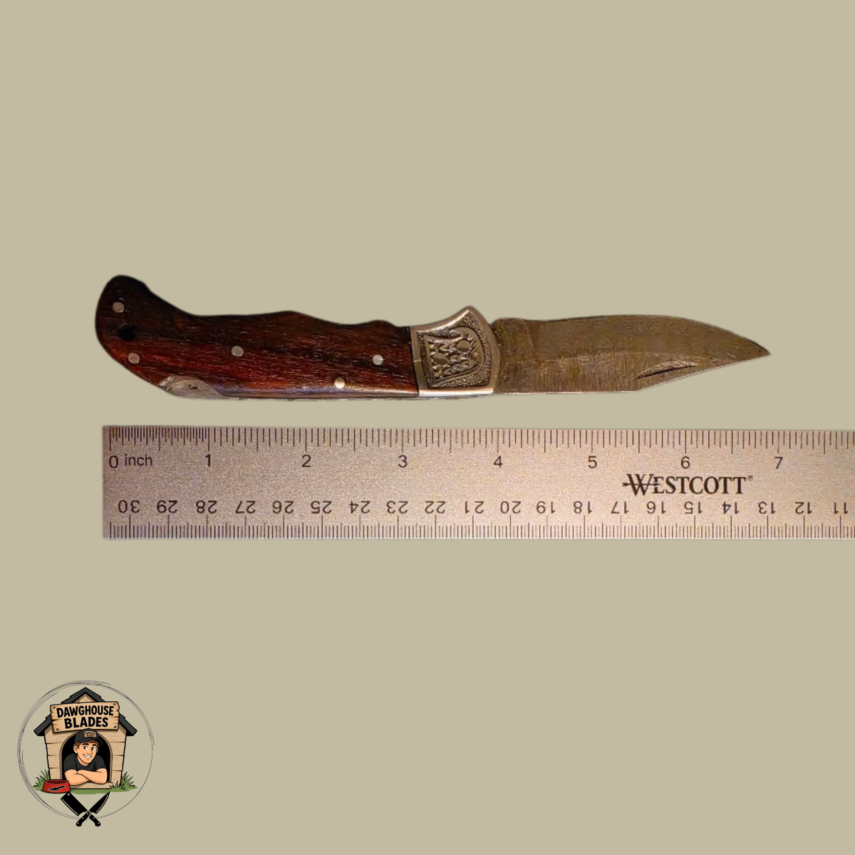 Damascus Steel Folding Knife SKU F23