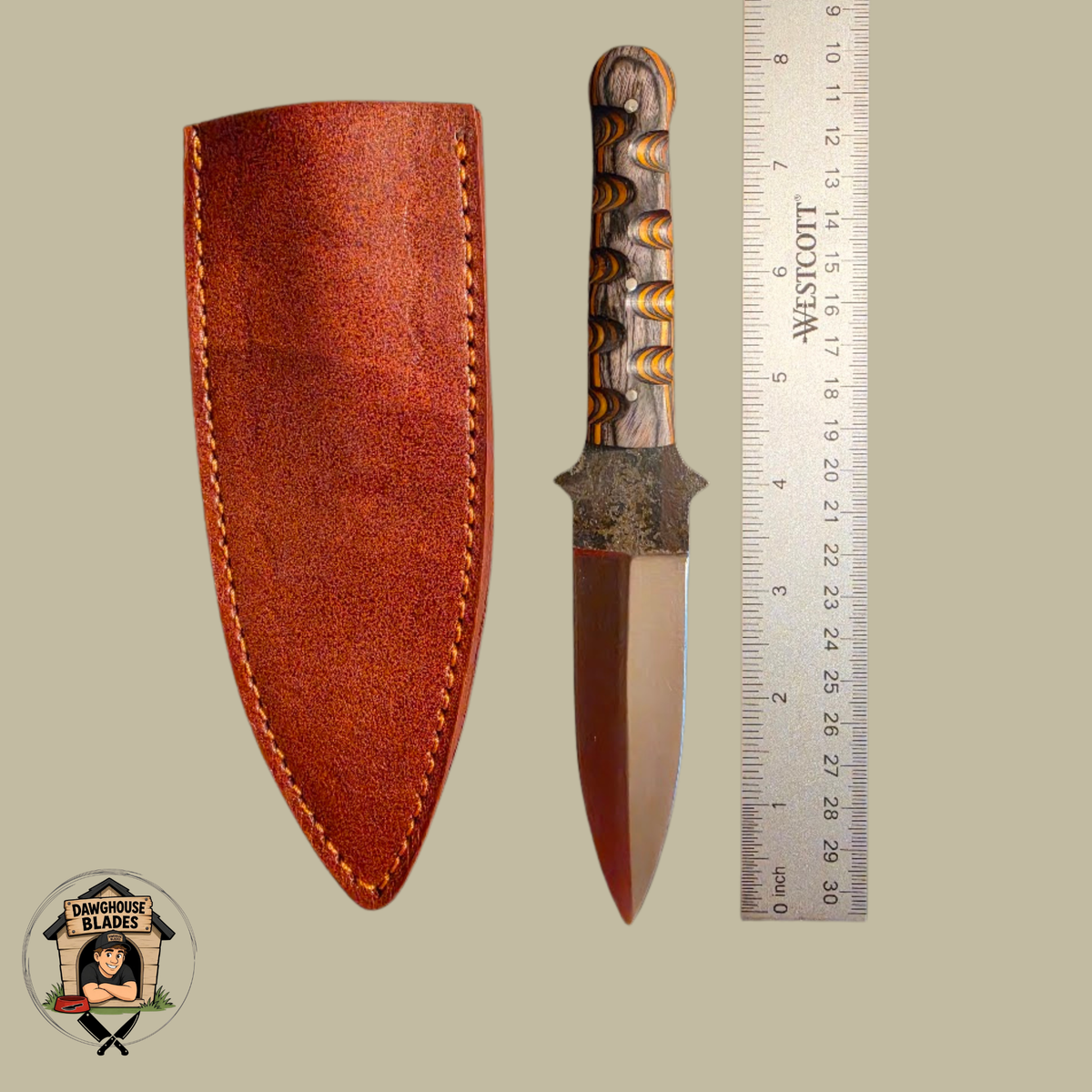Carbon Steel Double-Edged Dagger SKU D64