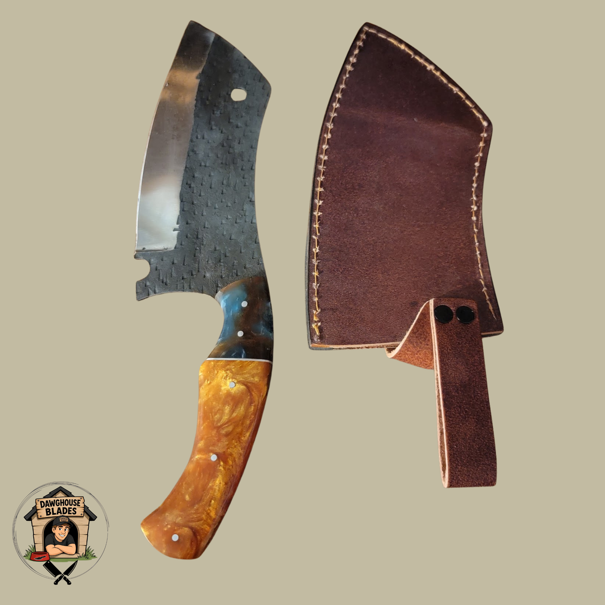 Carbon Steel Hammered Forged Cleaver SKU K18