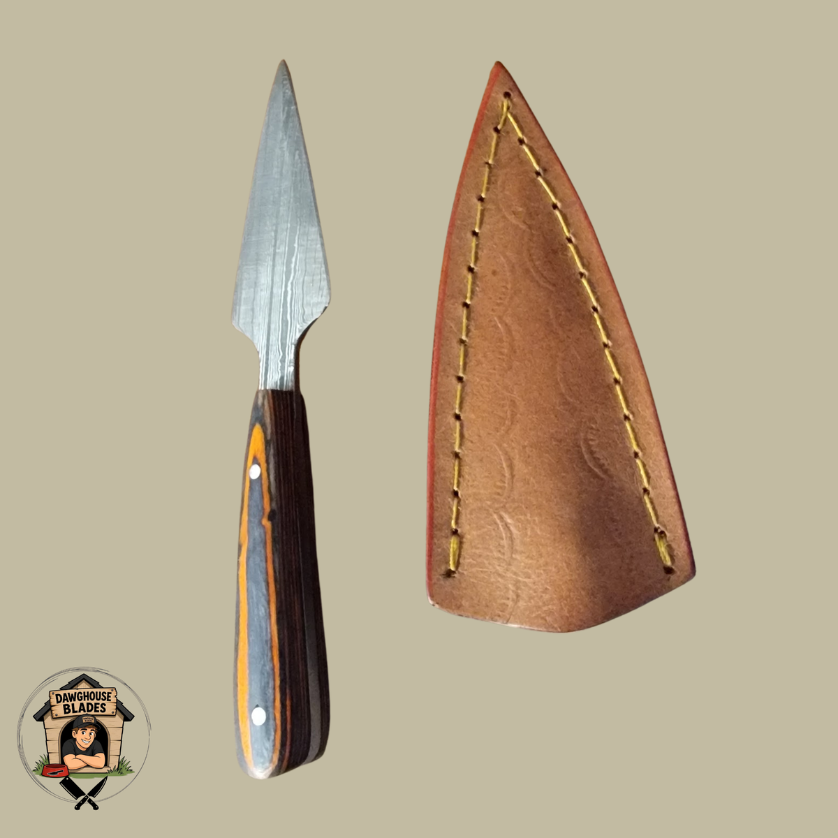 Damascus Steel Double-Edged Dagger SKU D13