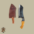 Carbon Steel Hammered Forged Cleaver SKU K19
