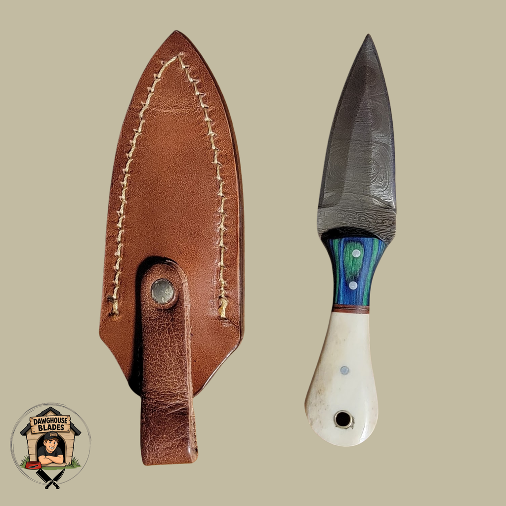 Damascus Steel Double-Edged Dagger SKU D19