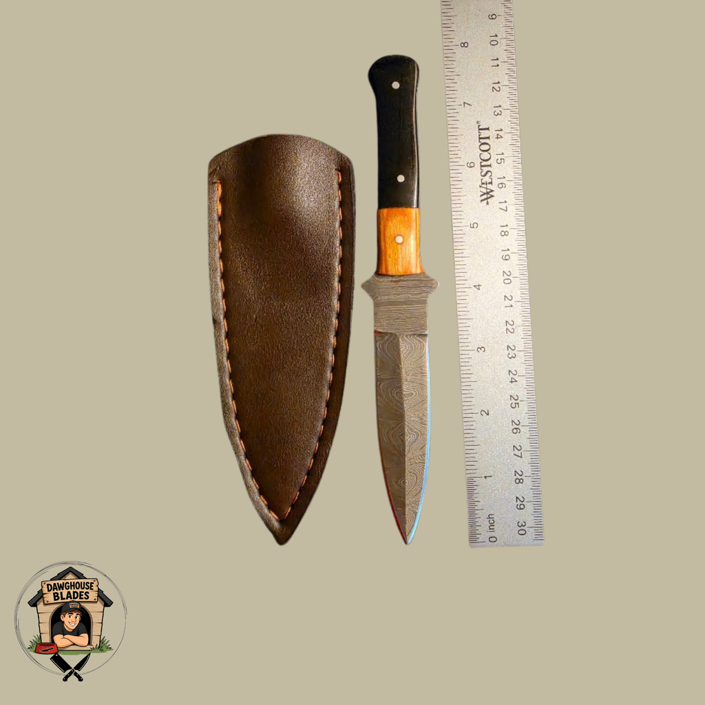 Damascus Steel Double-Edged Dagger SKU D38