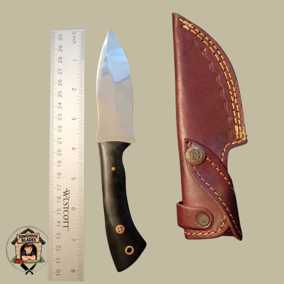 D2 Steel Fixed Bladed Skinner Knife SKU S206