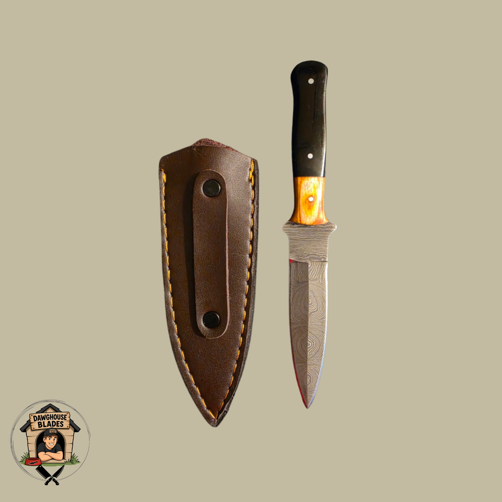 Damascus Steel Double-Edged Dagger SKU D37