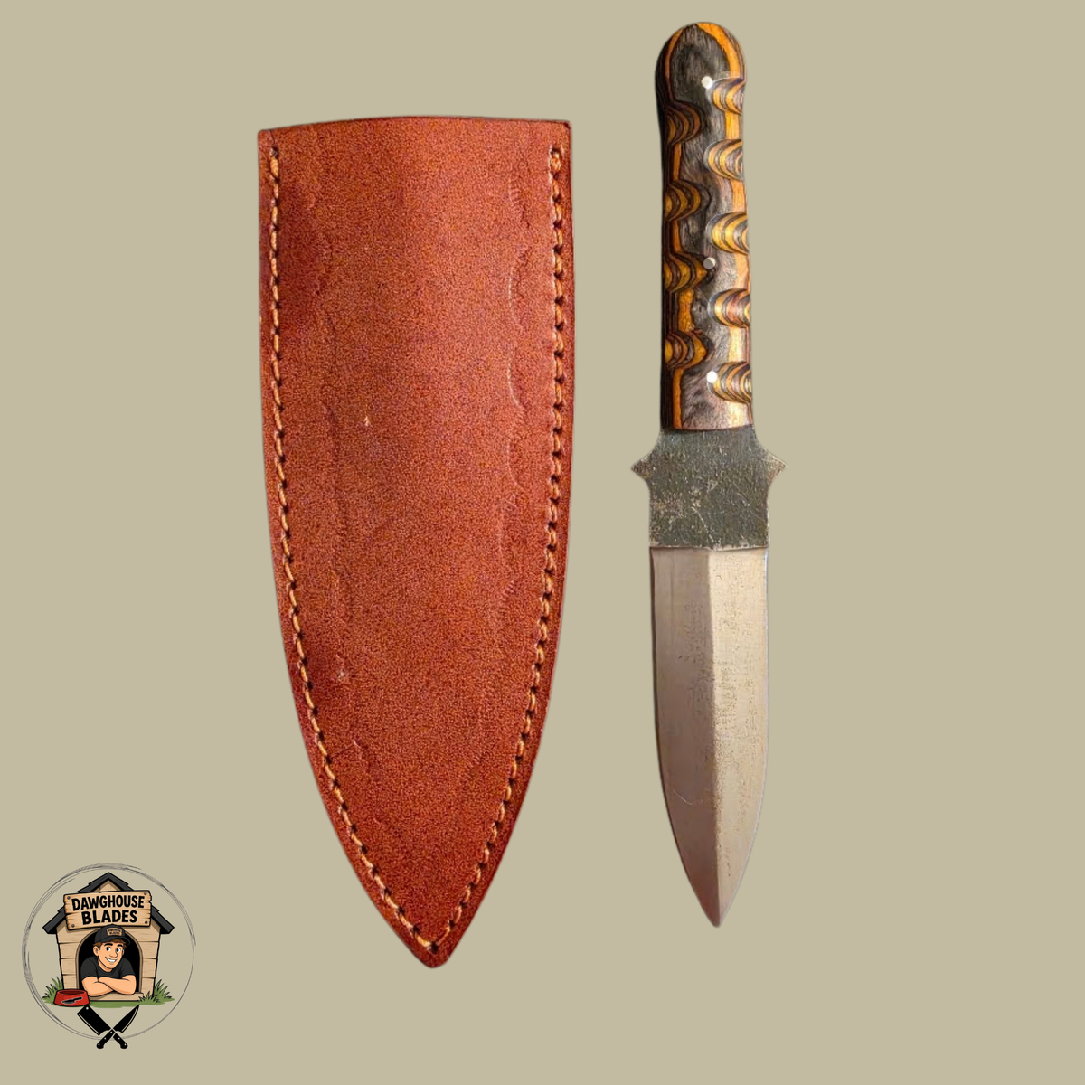 Carbon Steel Double-Edged Dagger SKU D70