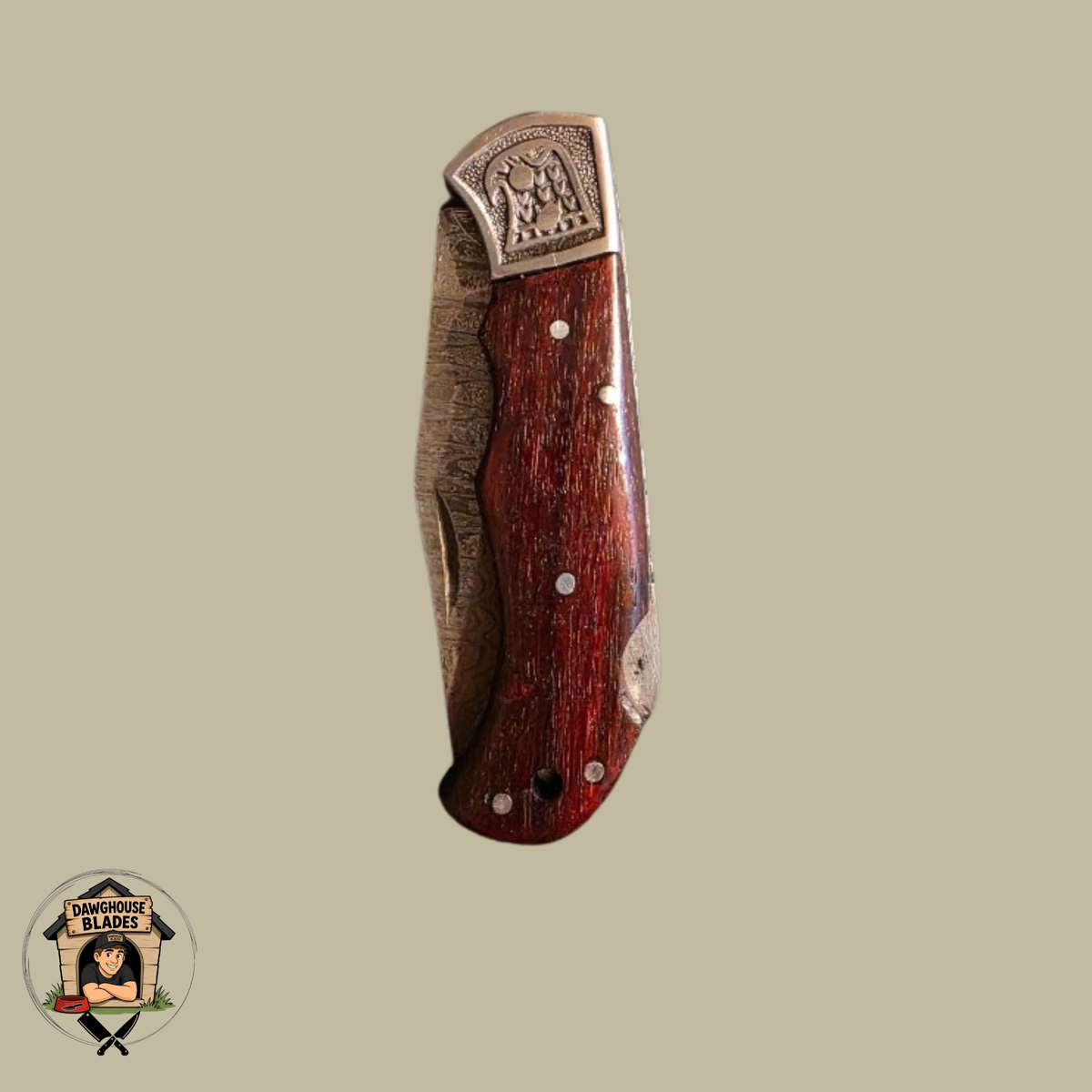 Damascus Steel Folding Knife SKU F23