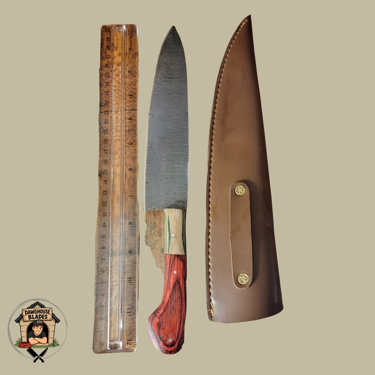 Damascus Steel Chef Knife SKU K25