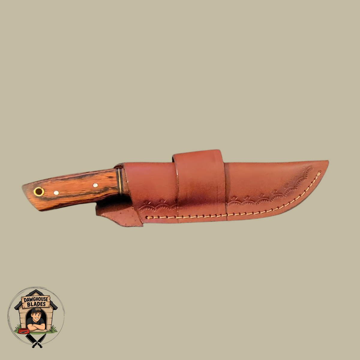 Damascus Steel Bladed Skinner Knife SKU S260