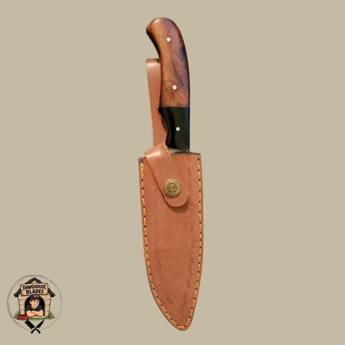 Damascus Steel Bladed Skinner Knife SKU S201