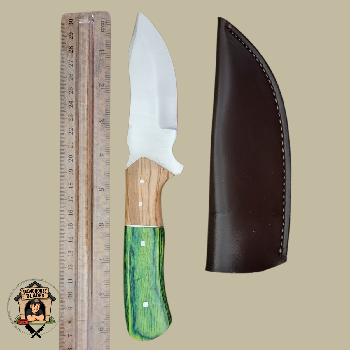 Steel Fixed Bladed Skinner Knife SKU S112