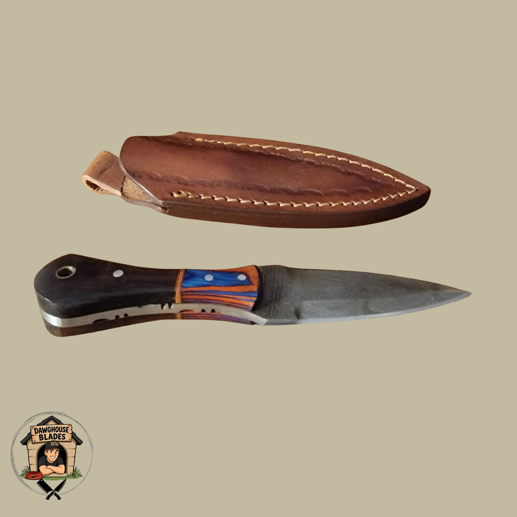 Damascus Steel Double-Edged Dagger SKU D22