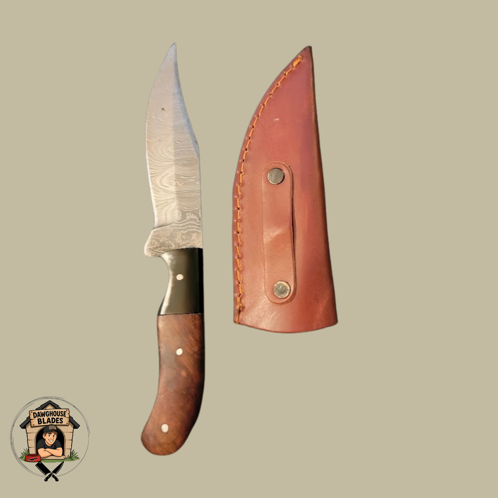 Damascus Steel Bladed Skinner Knife SKU S48