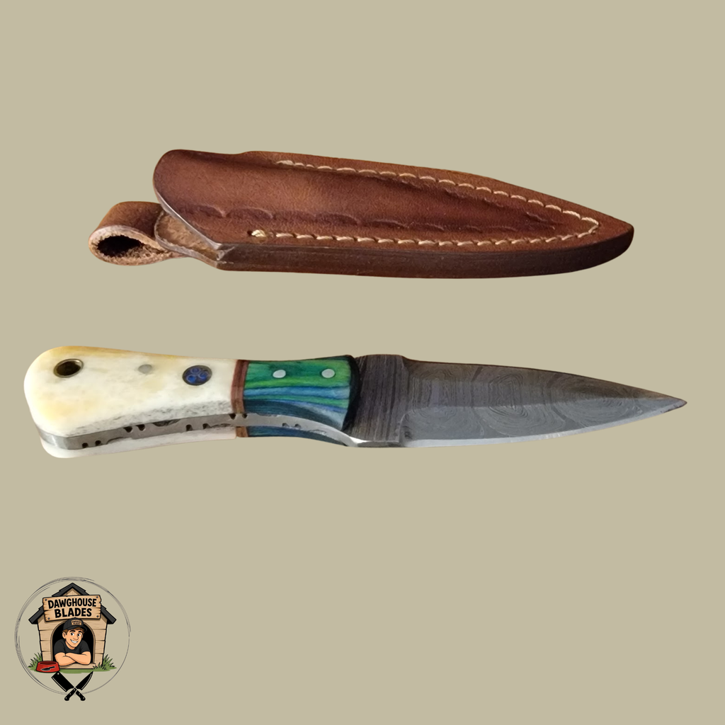 Damascus Steel Double-Edged Dagger SKU D19