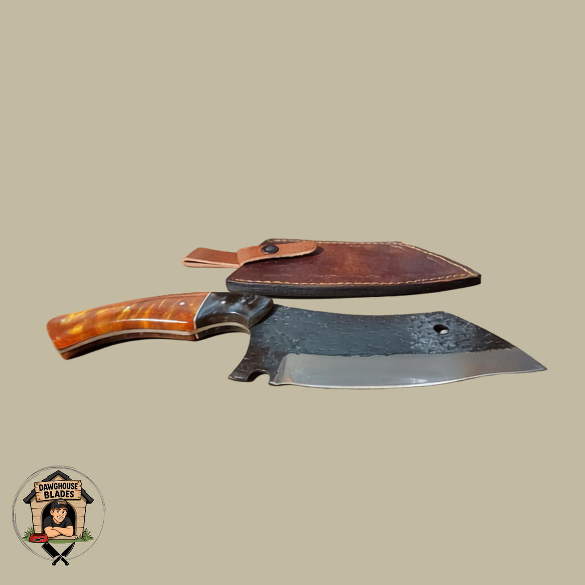 Carbon Steel Hammered Forged Cleaver SKU K19