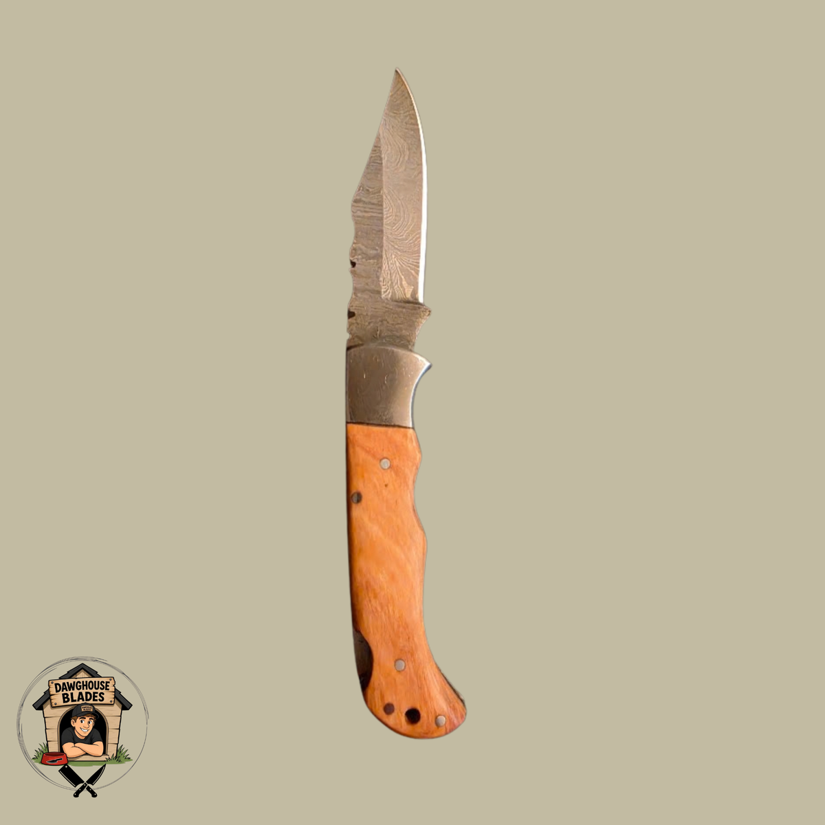 Damascus Steel Folding Knife SKU F6
