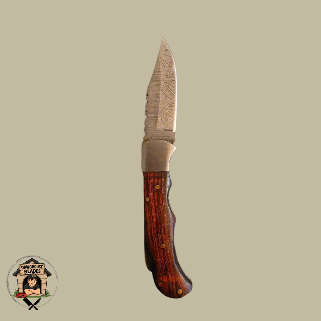Damascus Steel Folding Knife SKU F20