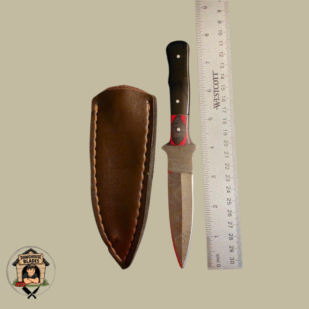 Damascus Steel Double-Edged Dagger SKU D40