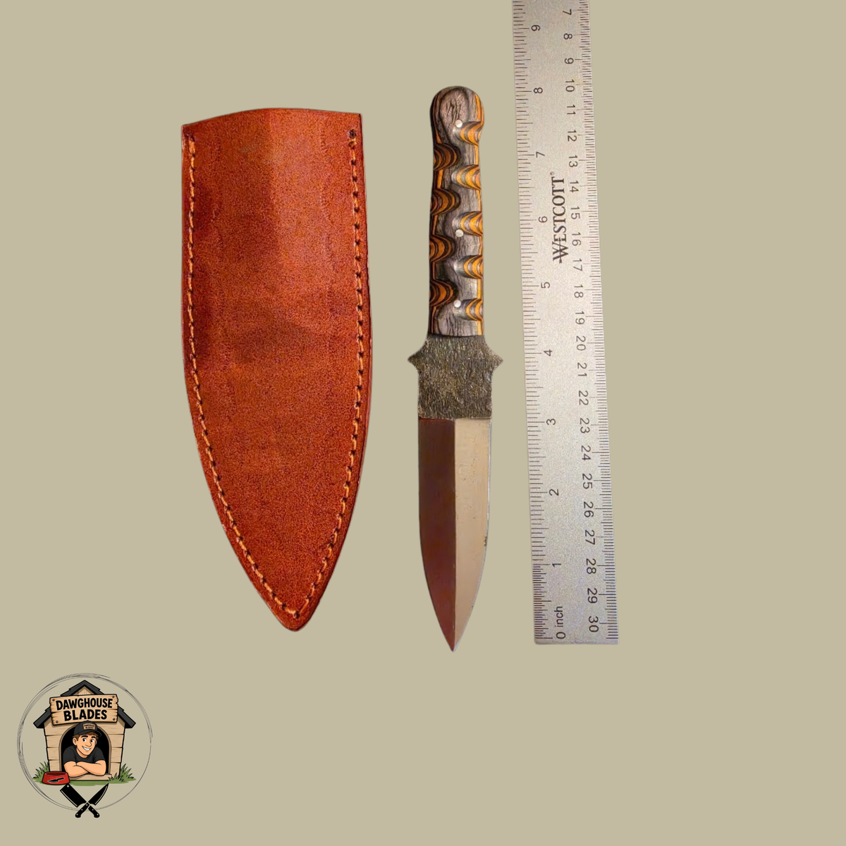 Carbon Steel Double-Edged Dagger SKU D68