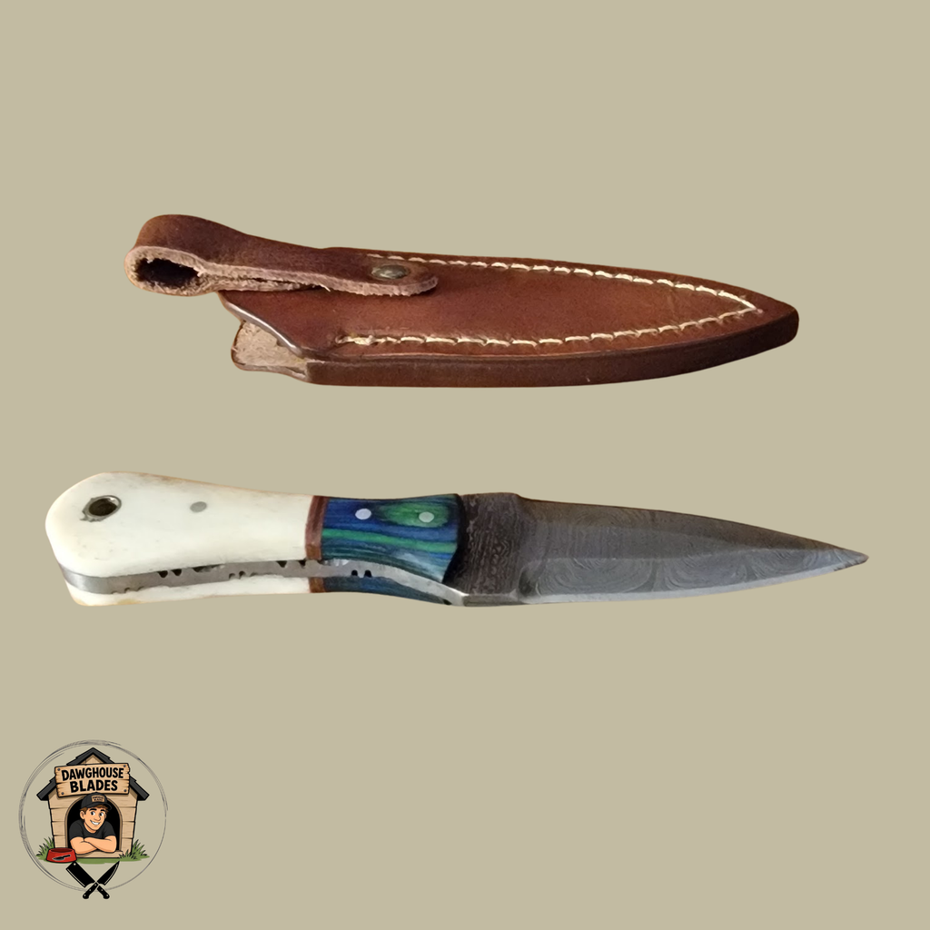 Damascus Steel Double-Edged Dagger SKU D19