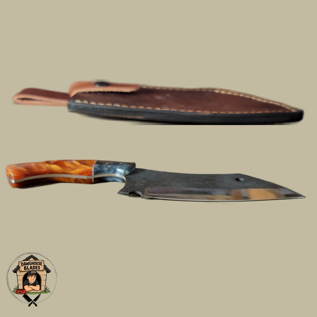 Carbon Steel Hammered Forged Cleaver SKU K18