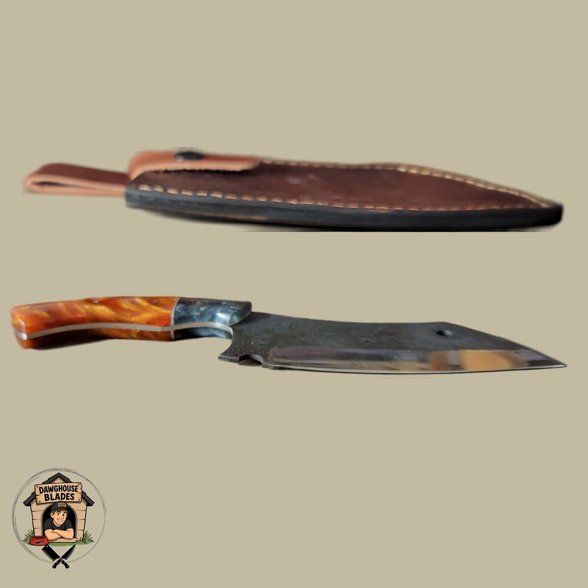 Carbon Steel Hammered Forged Cleaver SKU K18