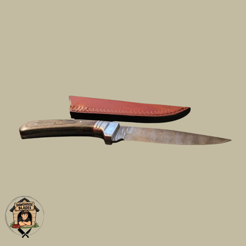 Damascus Steel Fixed Bladed Skinner Knife SKU S30