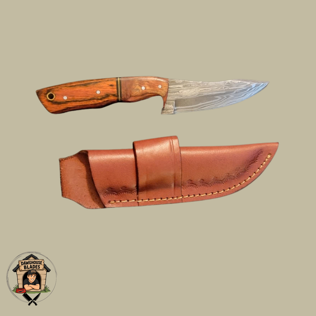 Damascus Steel Bladed Skinner Knife SKU S260