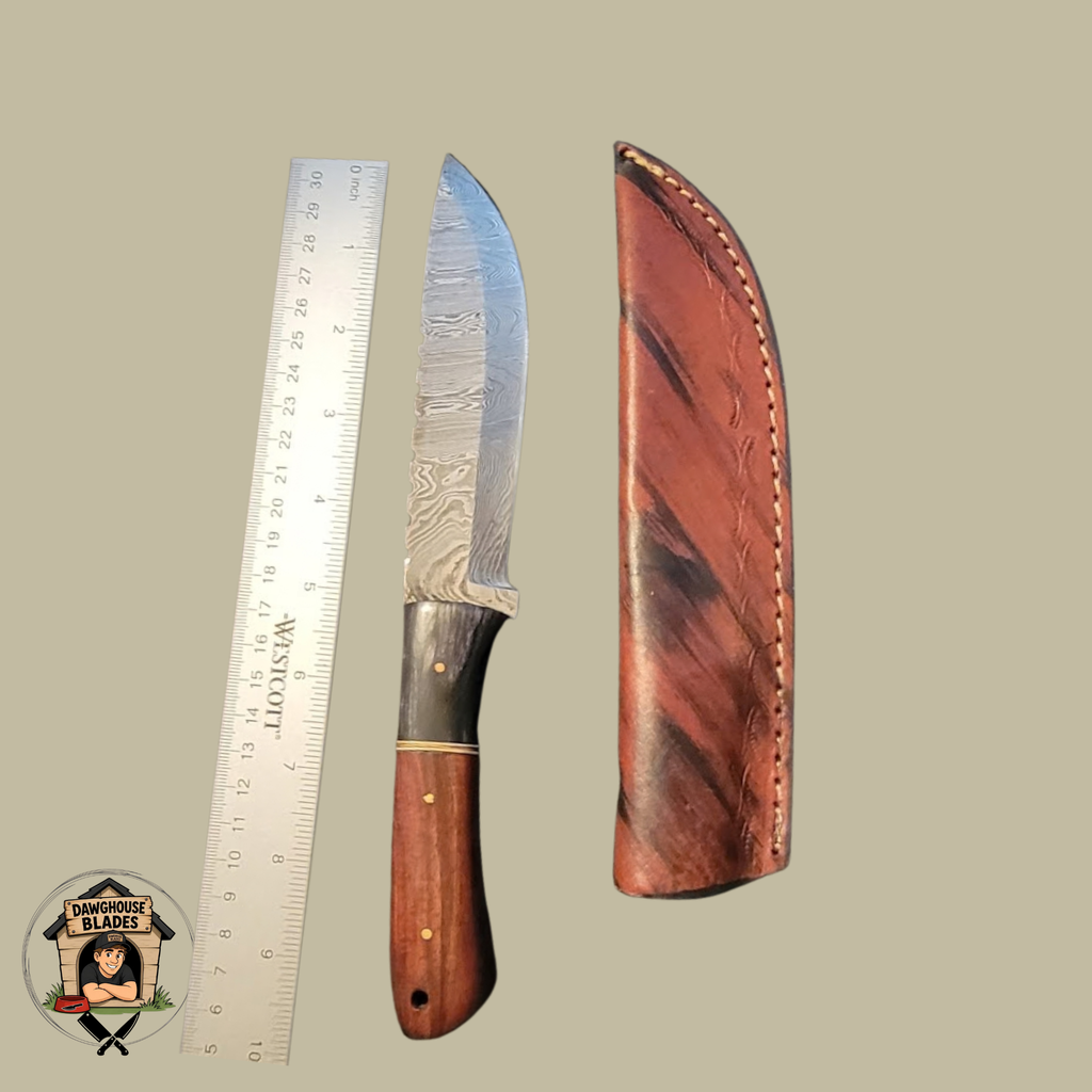 Damascus Steel Bladed Skinner Knife SKU S185