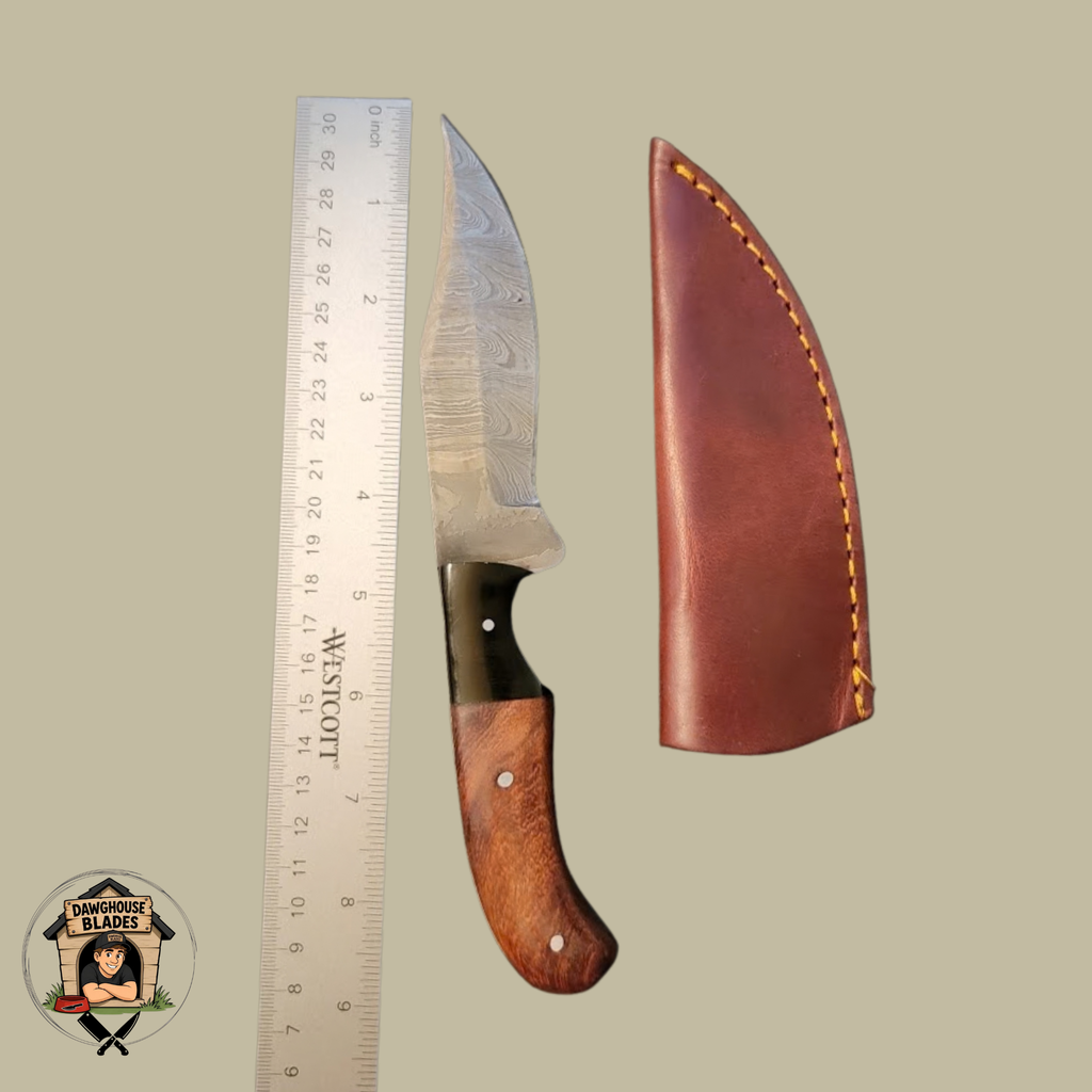 Damascus Steel Bladed Skinner Knife SKU S48