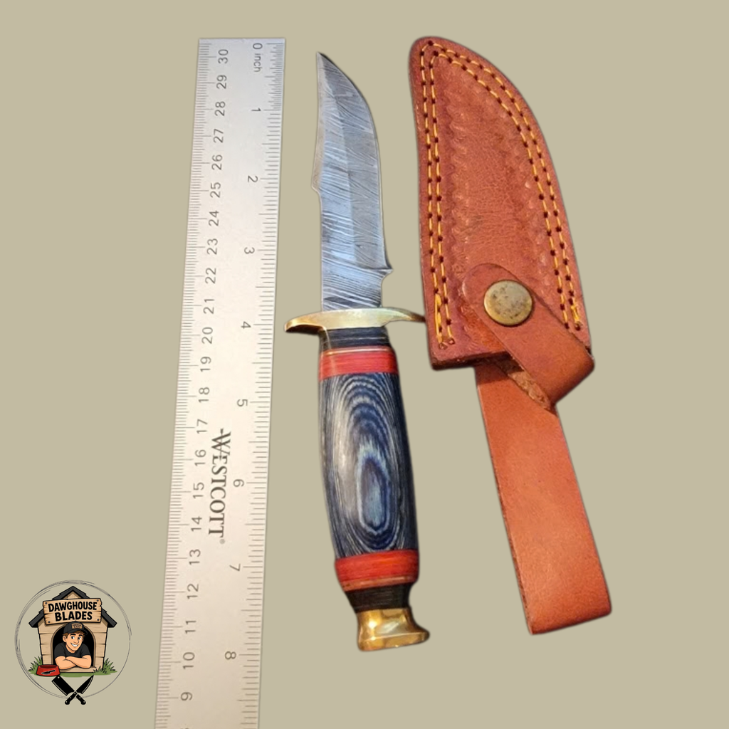 Damascus Steel Bladed Skinner Knife SKU S118