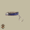 Damascus Steel Folding Knife Keychain SKU F25